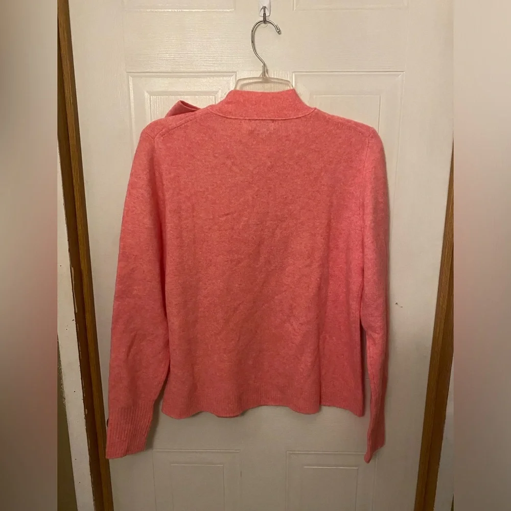 J. Crew Pink Romantic Bow-Neck Sweater